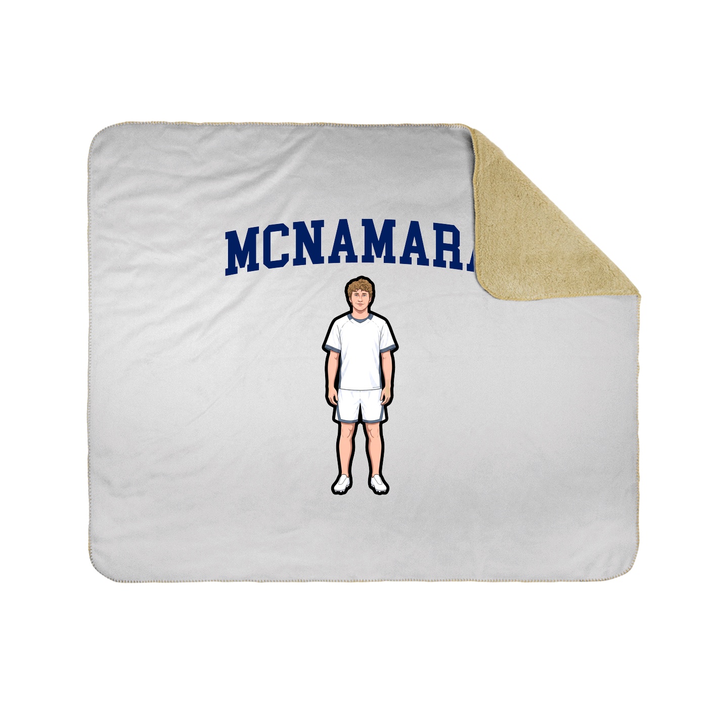 Throw Blanket — Shirsey in White