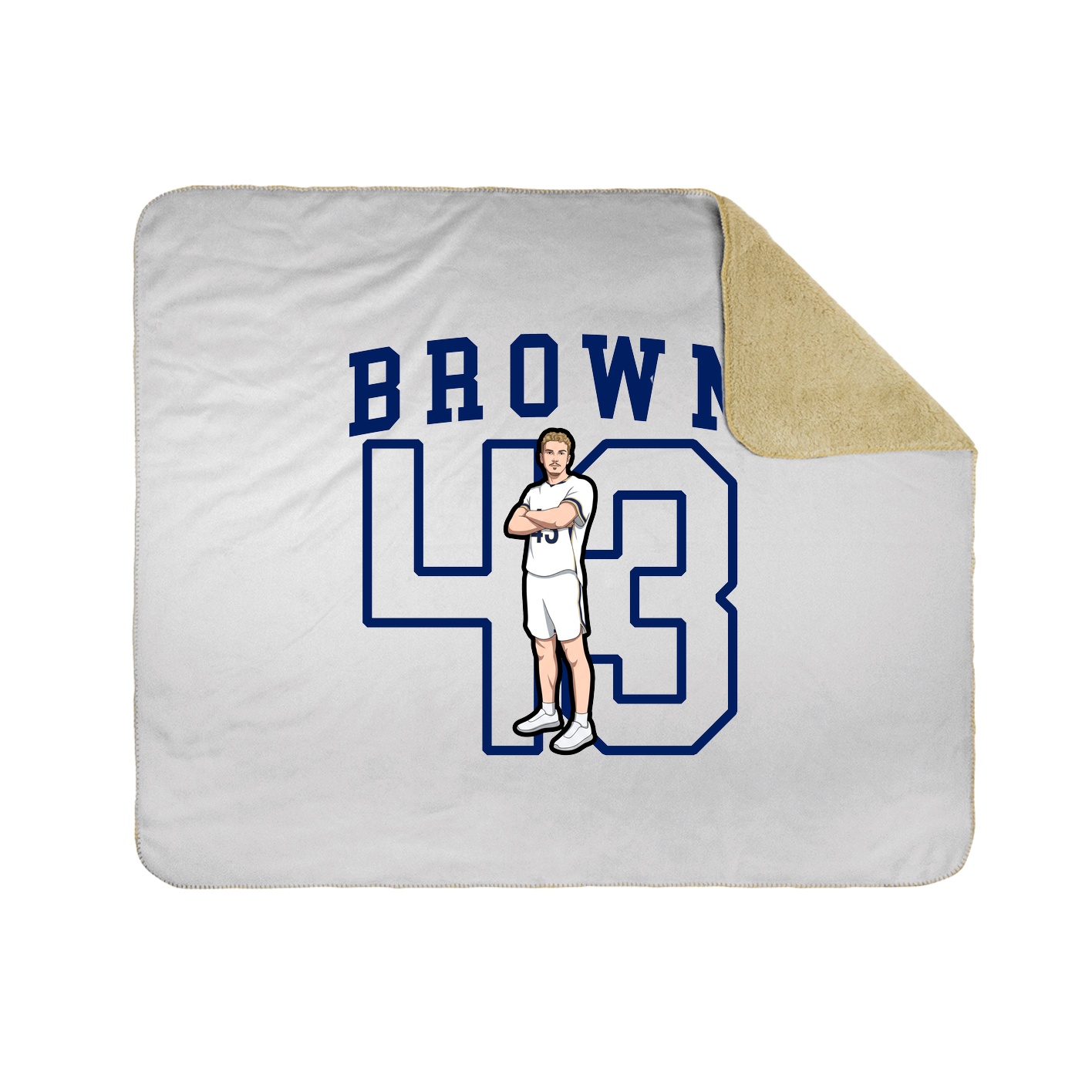 Throw Blanket — Shirsey in White