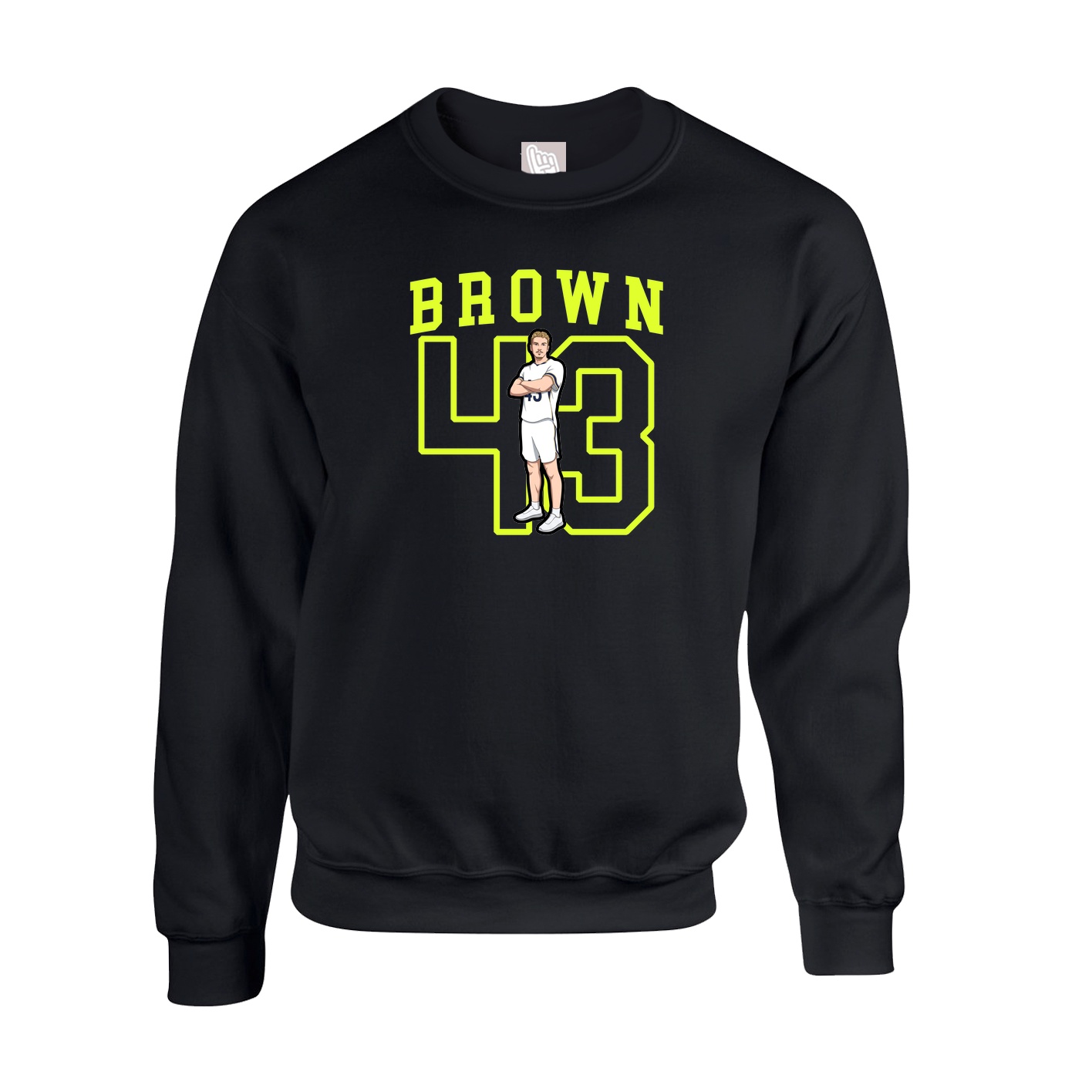 Fleece Crew — Shirsey in Black