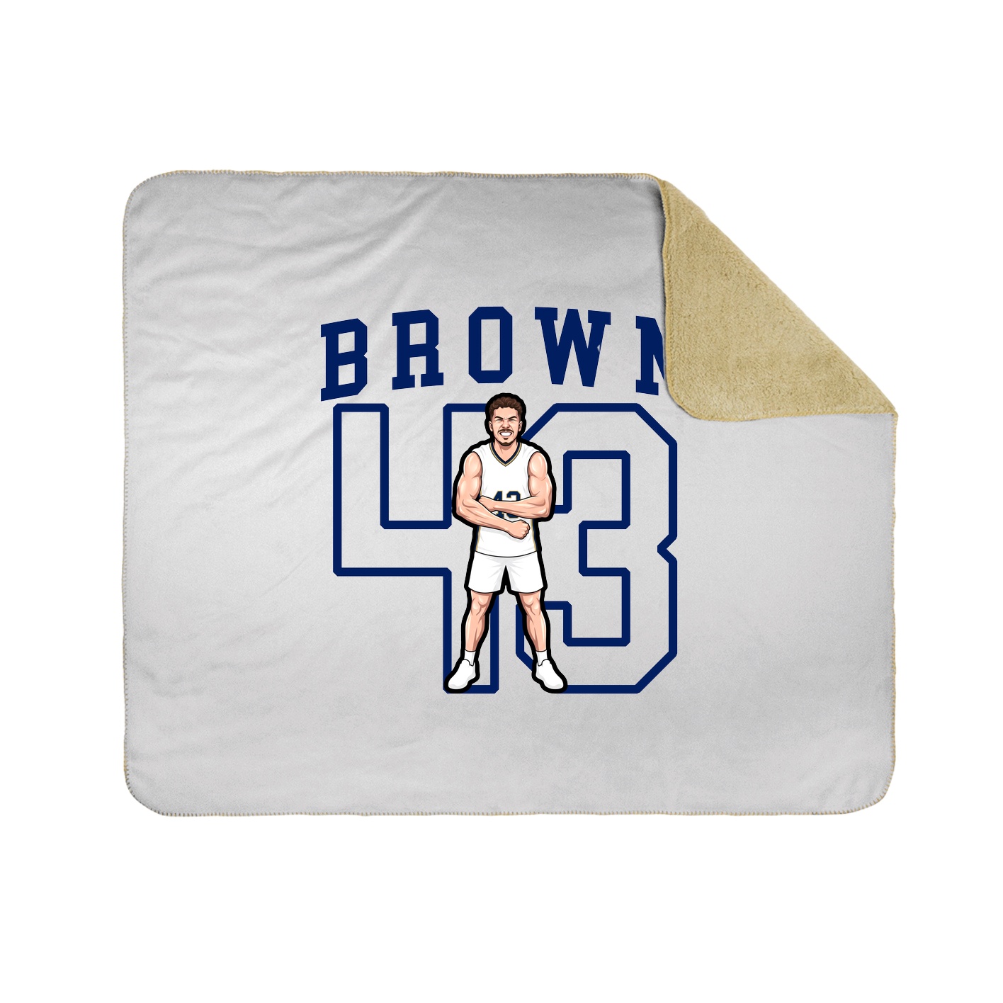 Throw Blanket — Shirsey in White