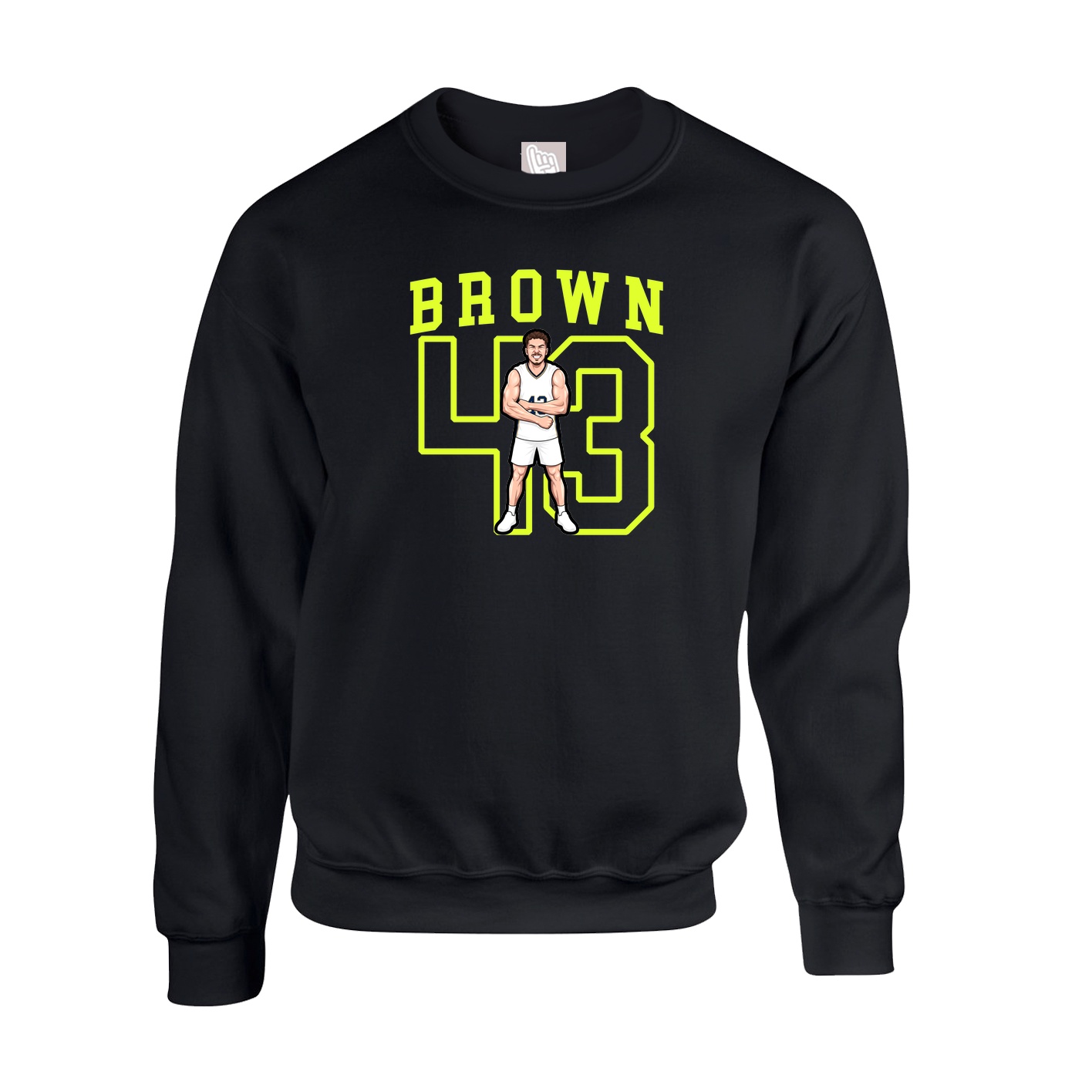 Fleece Crew — Shirsey in Black