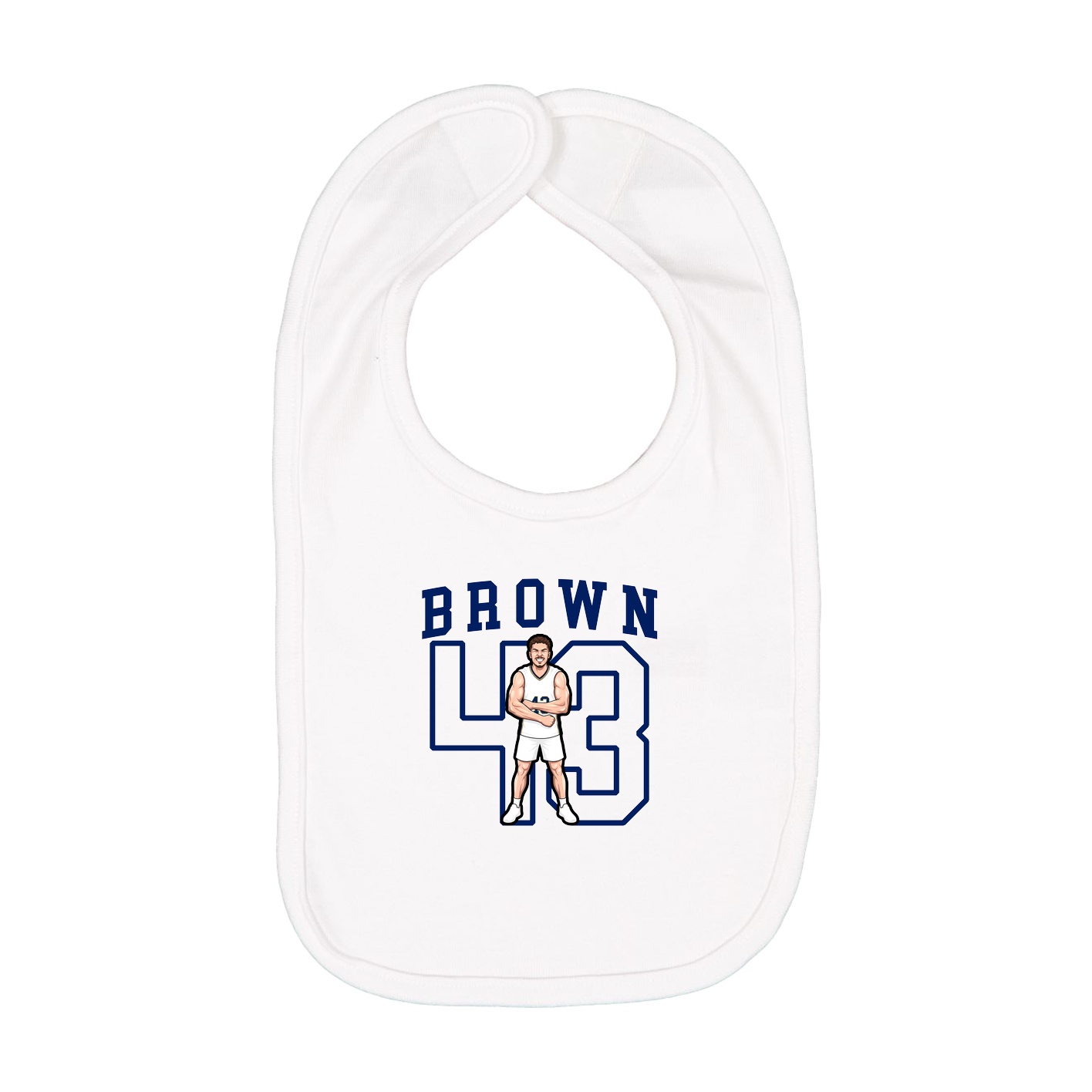 Infant Bib — Shirsey in White