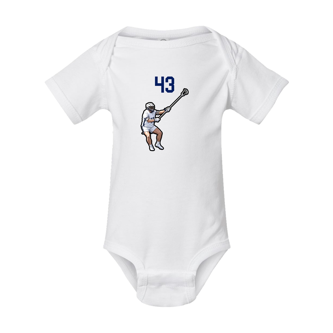 Baby Onesie — Number Top in White