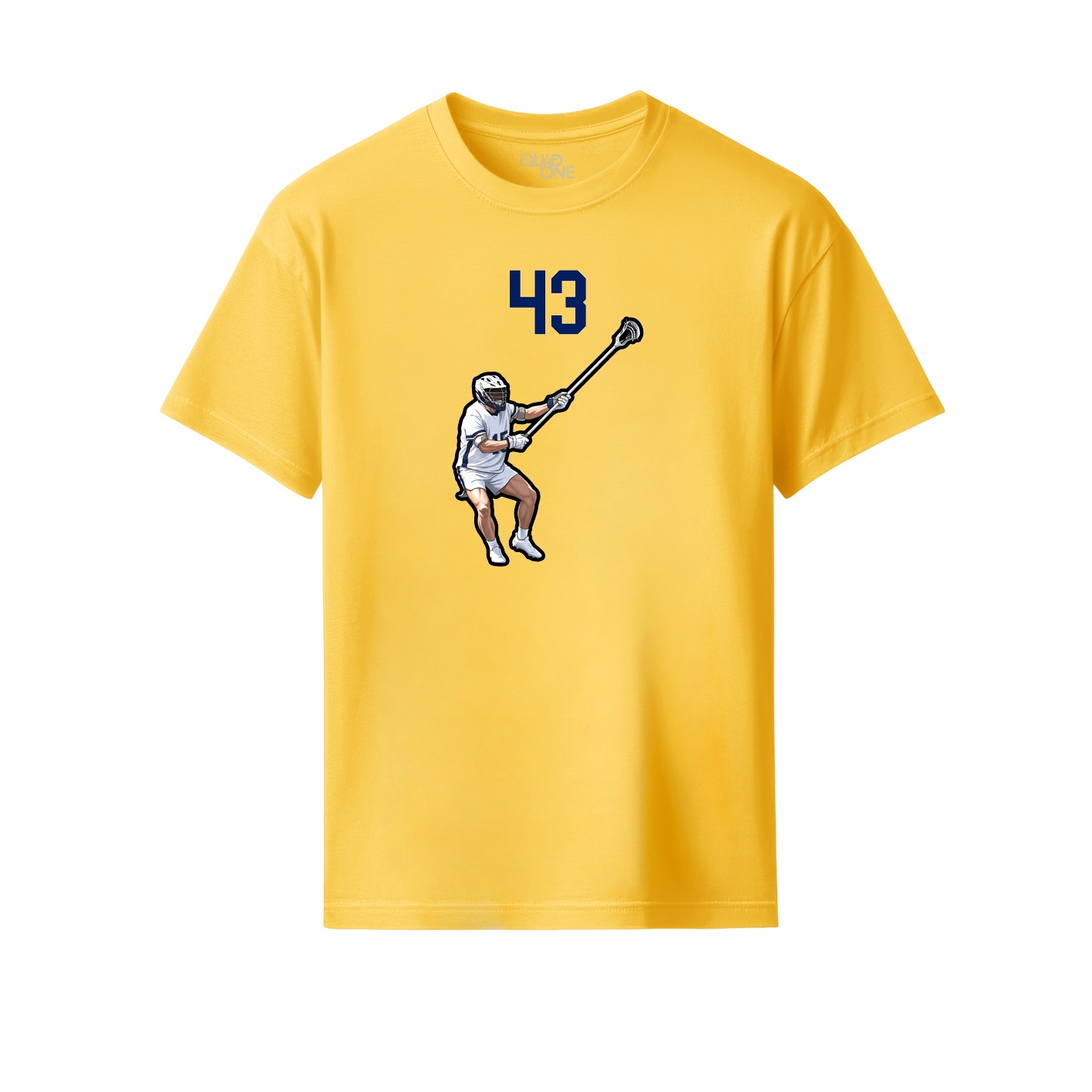 Youth Tee — Number Top in Yellow