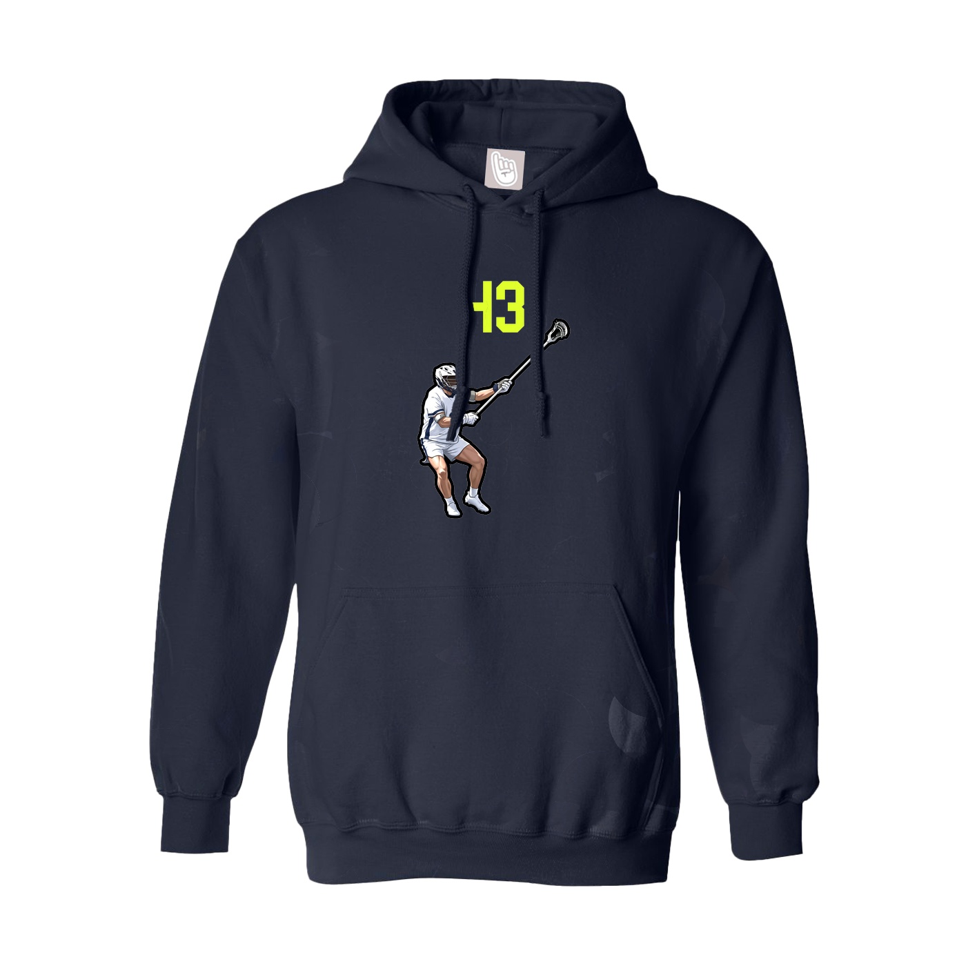 Youth Hoodie — Number Top in Navy
