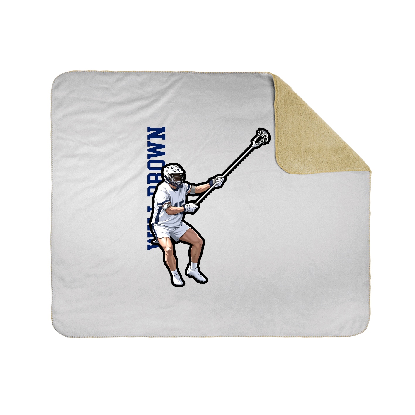 50x60 Sherpa Lined Throw Blanket