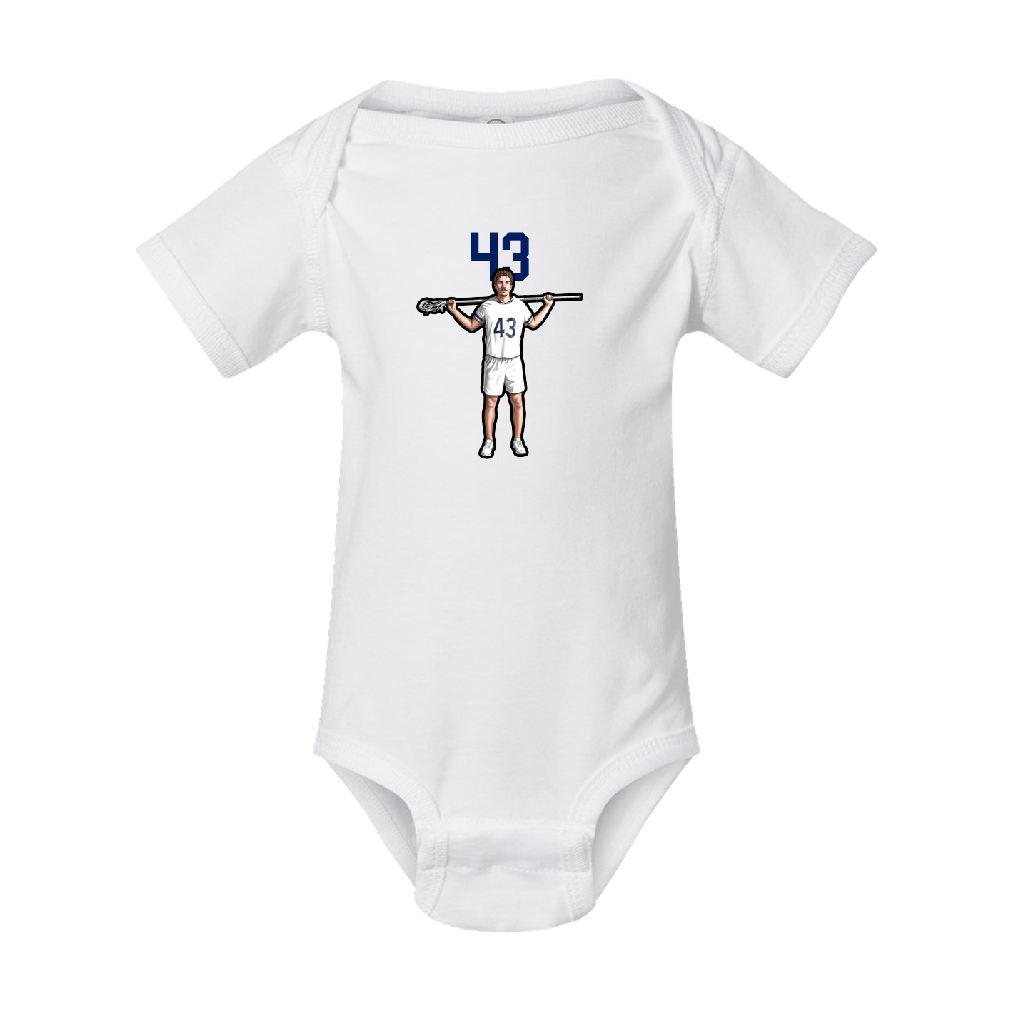 Baby Onesie — Number Top in White