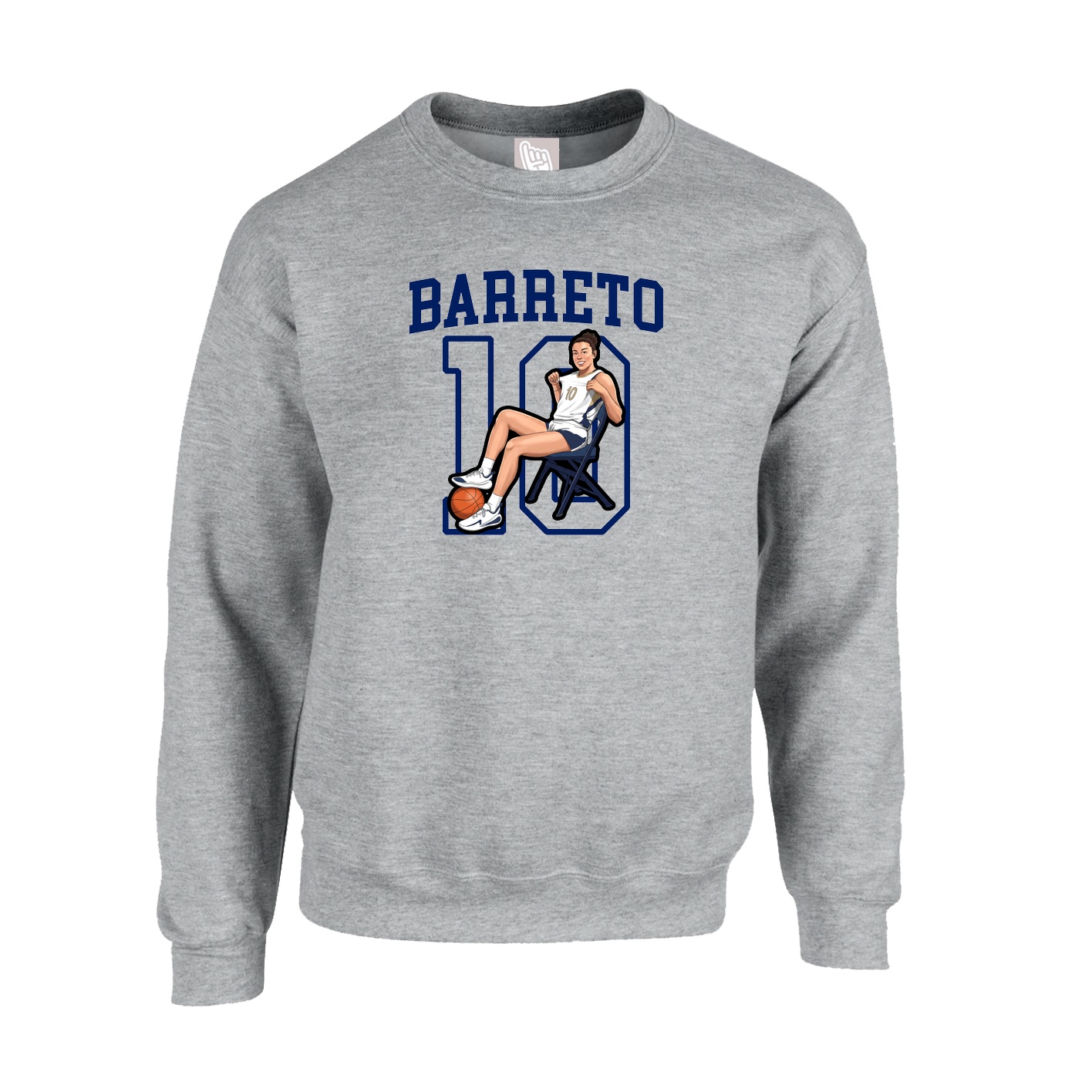 Fleece Crew — Shirsey in Grey