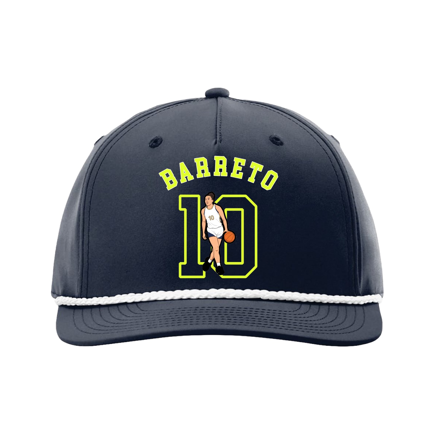 Five-Panel Classic Rope Cap — Shirsey Arch in Navy