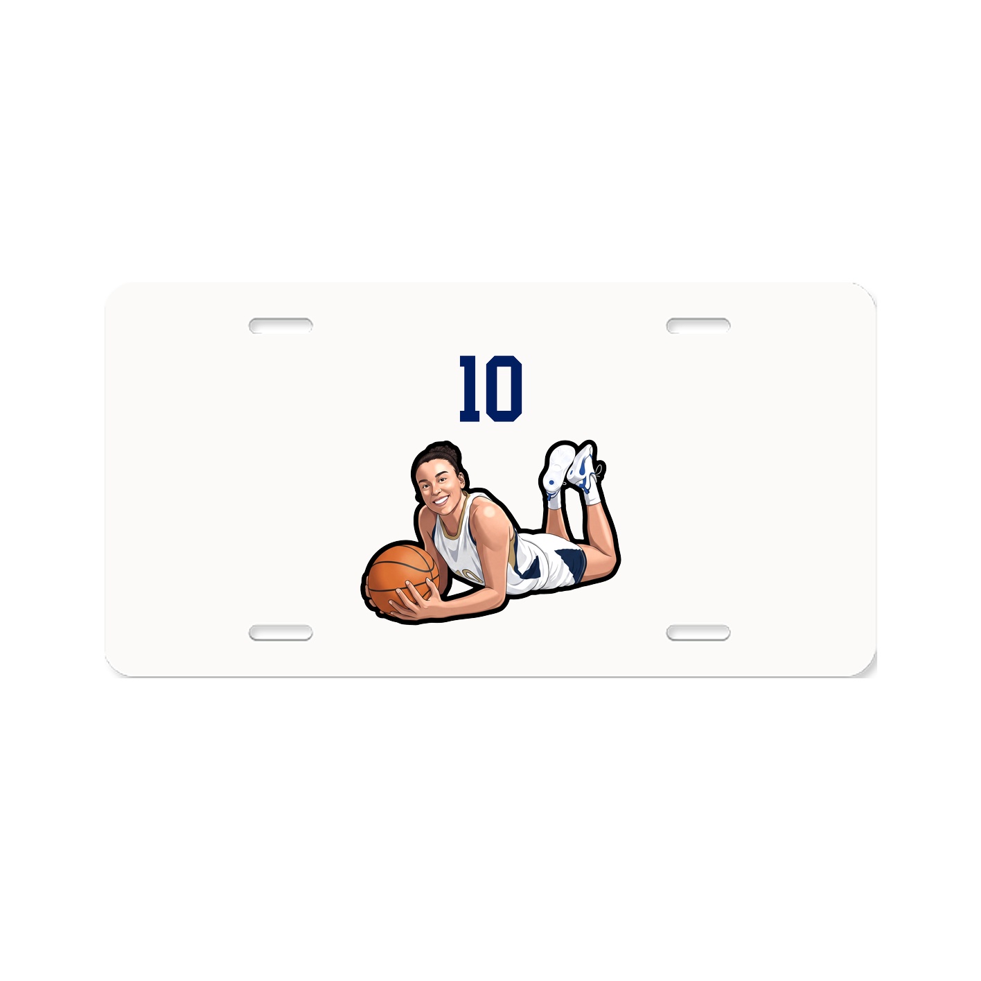 License Plate — Number Top in Classic