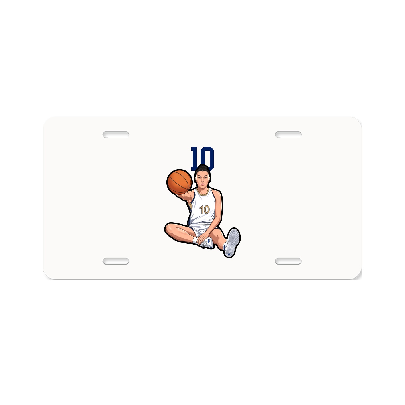 License Plate — Number Top in Classic