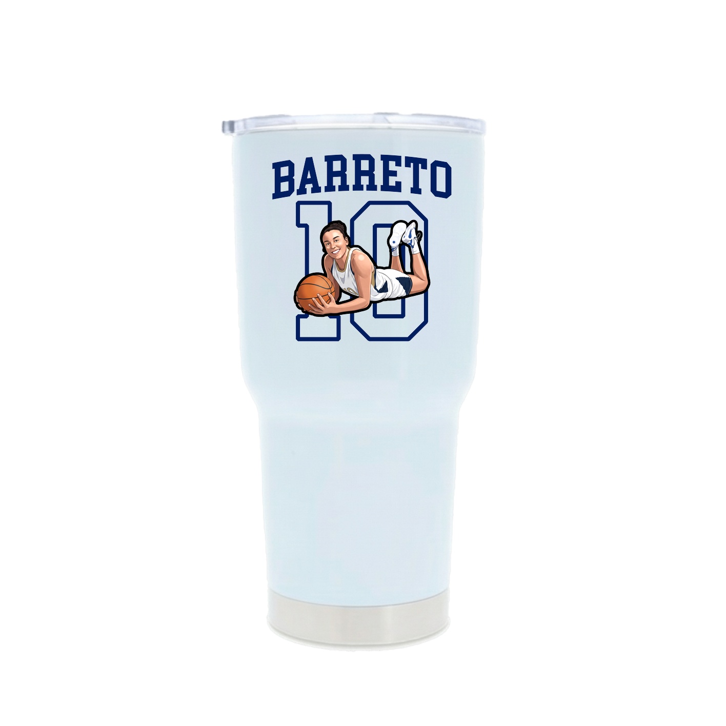 30oz Stainless Steel Tumbler — Shirsey in White