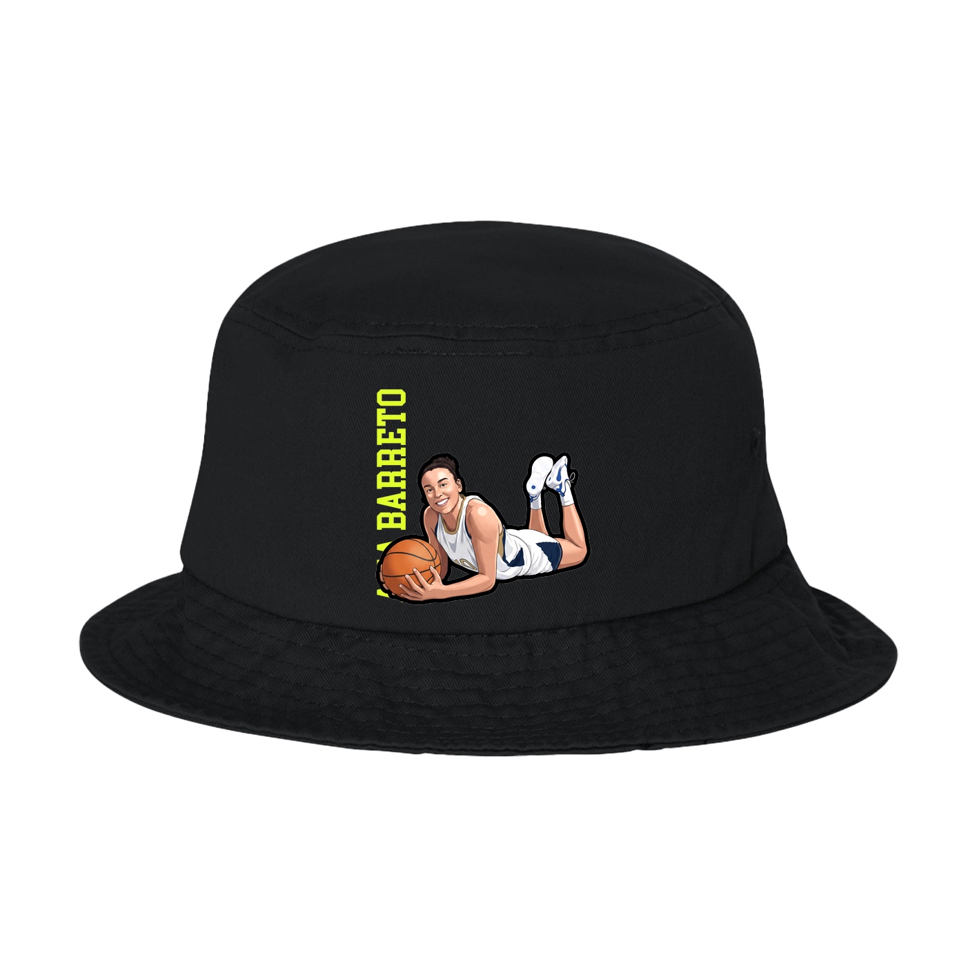 Bucket Cap — Name Vertical in Black
