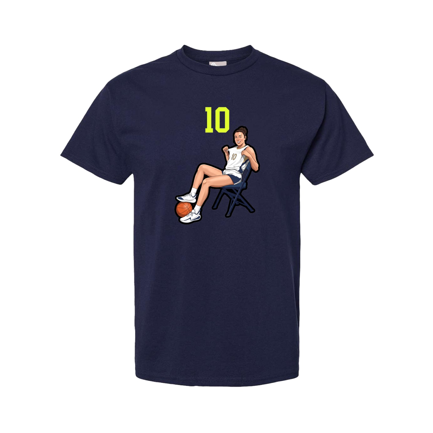 Tee — Number Top in Navy