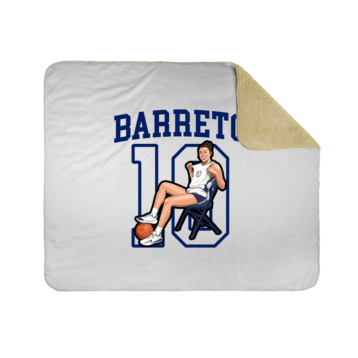 Throw Blanket — Shirsey in White