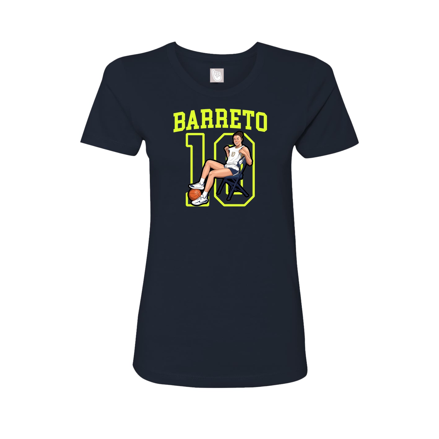 Fitted Women's Tee — Shirsey in Navy