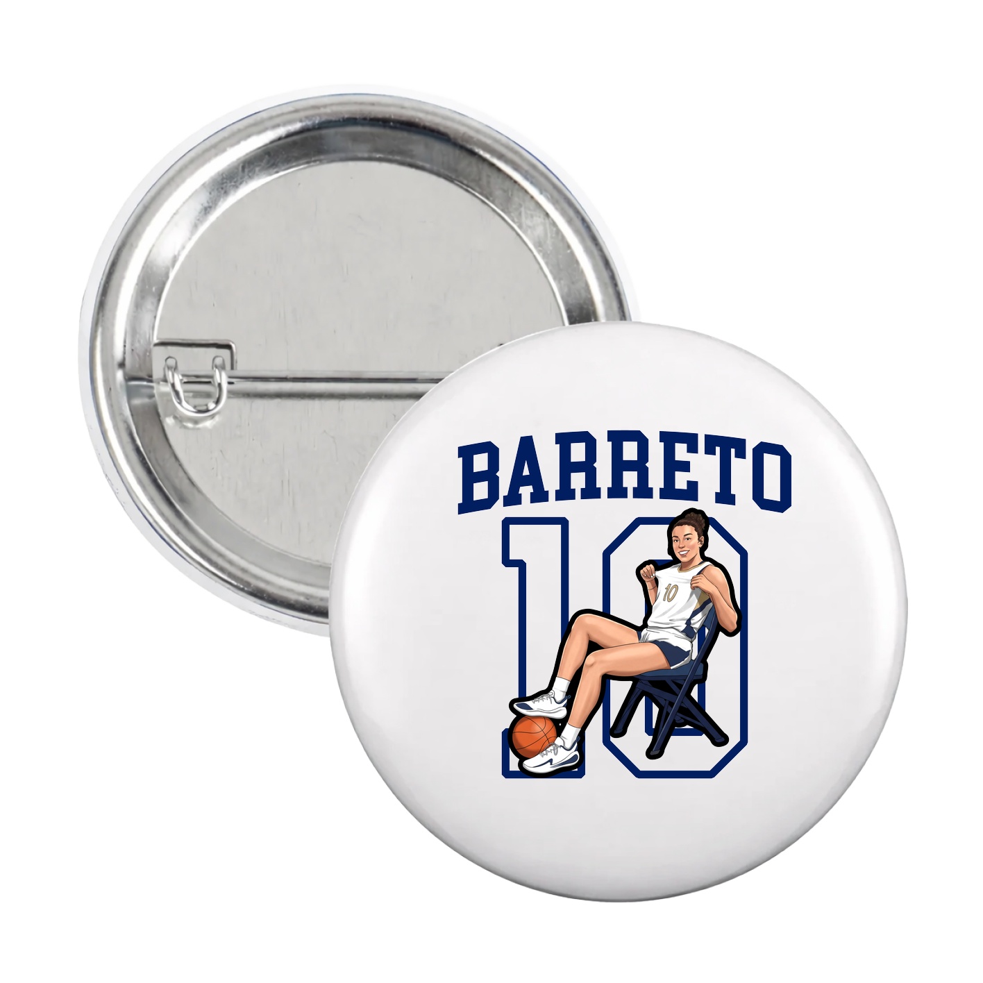 Game Day Button — Shirsey in White
