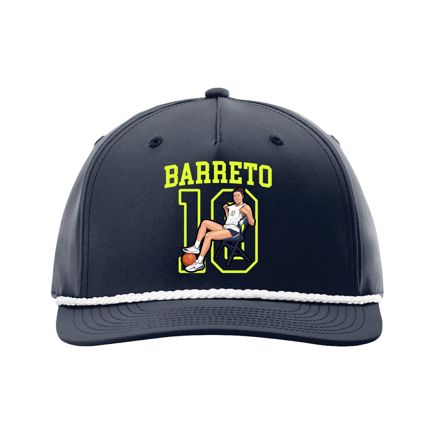 Five-Panel Classic Rope Cap — Shirsey in Navy