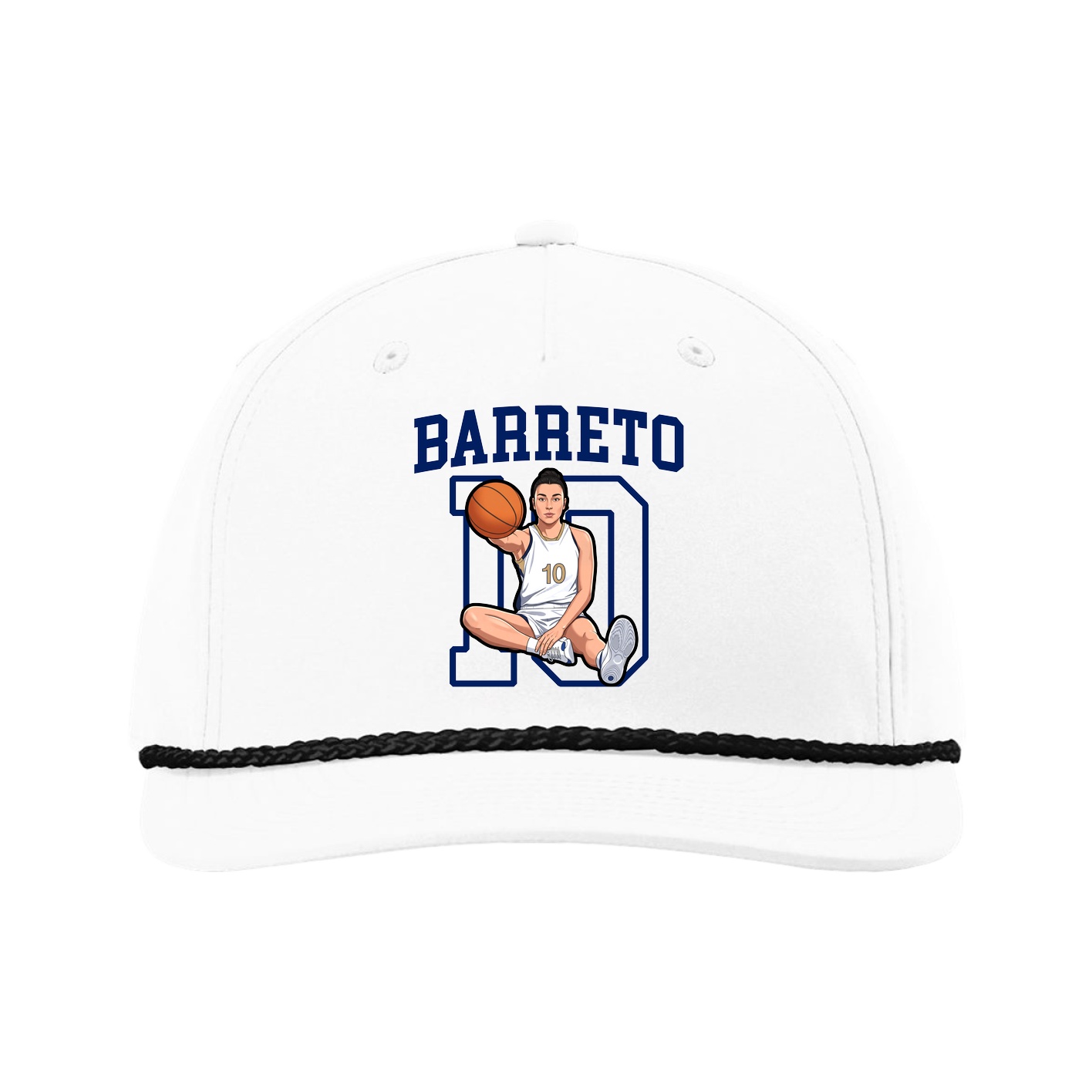 Five-Panel Classic Rope Cap — Shirsey in White