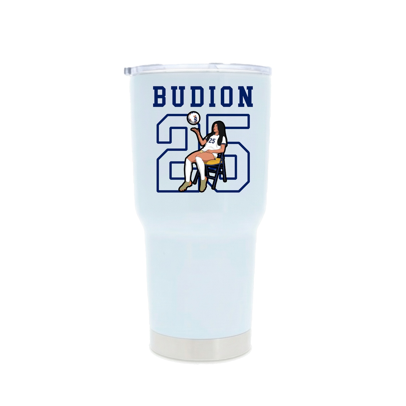 30oz Stainless Steel Tumbler — Shirsey in White