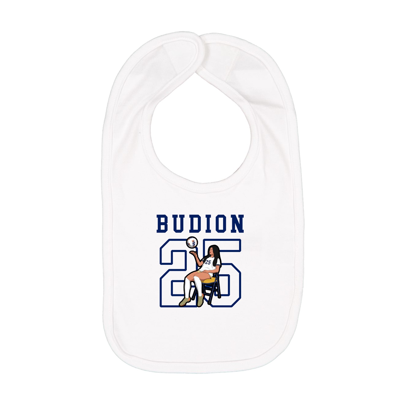 Infant Bib — Shirsey in White