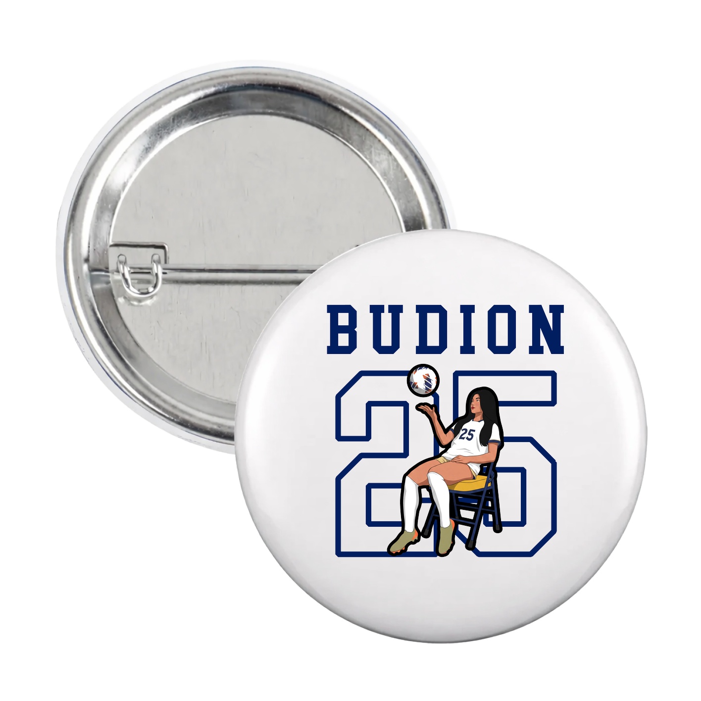 Game Day Button — Shirsey in White