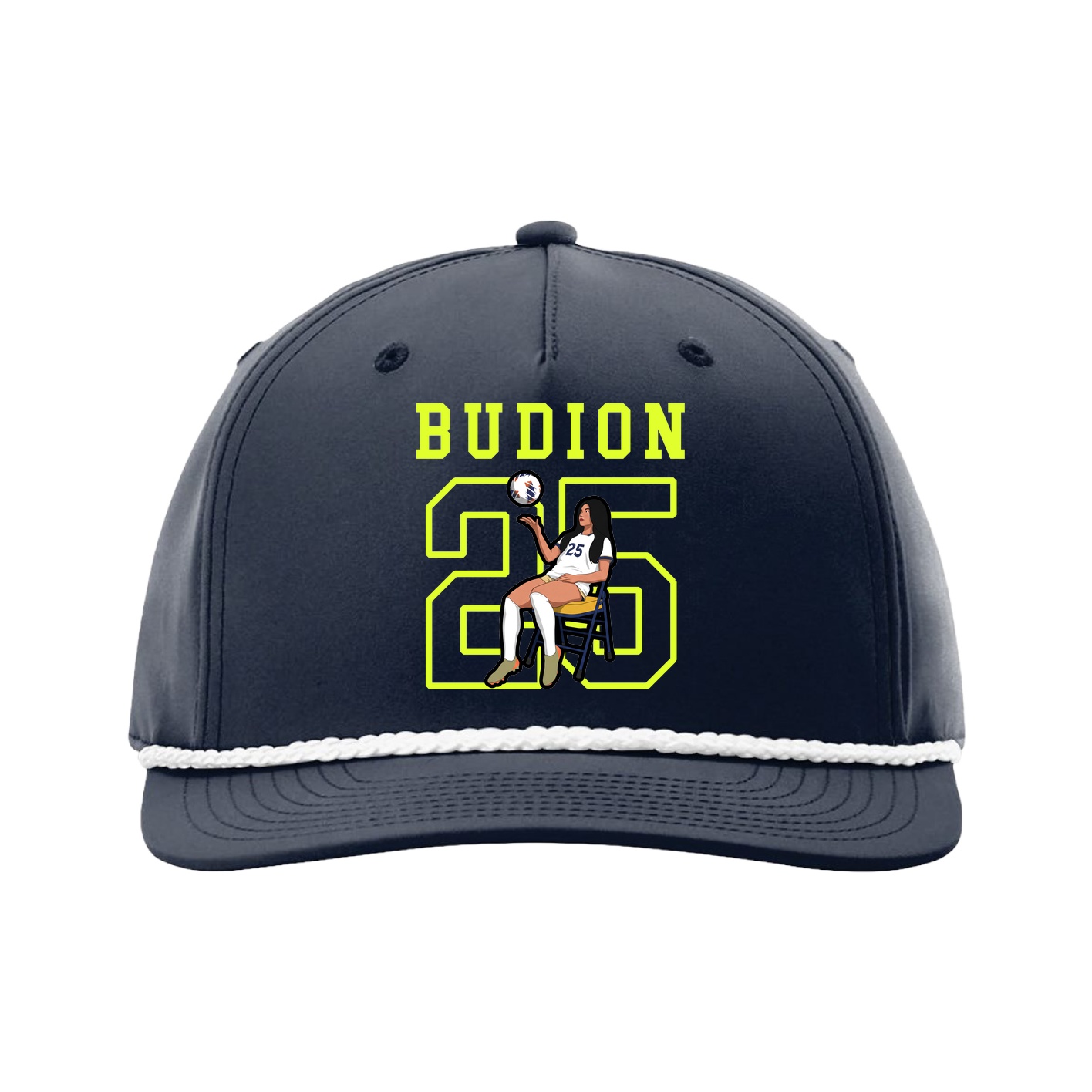 Five-Panel Classic Rope Cap — Shirsey in Navy