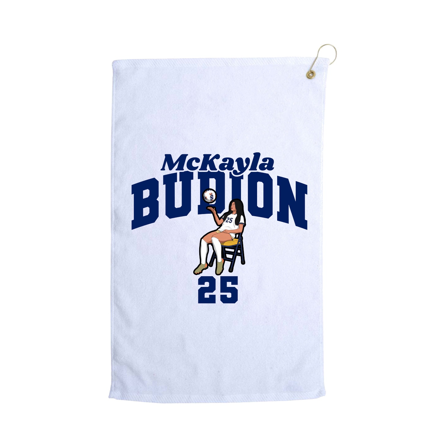 Golf Towel — Signature Arch in White