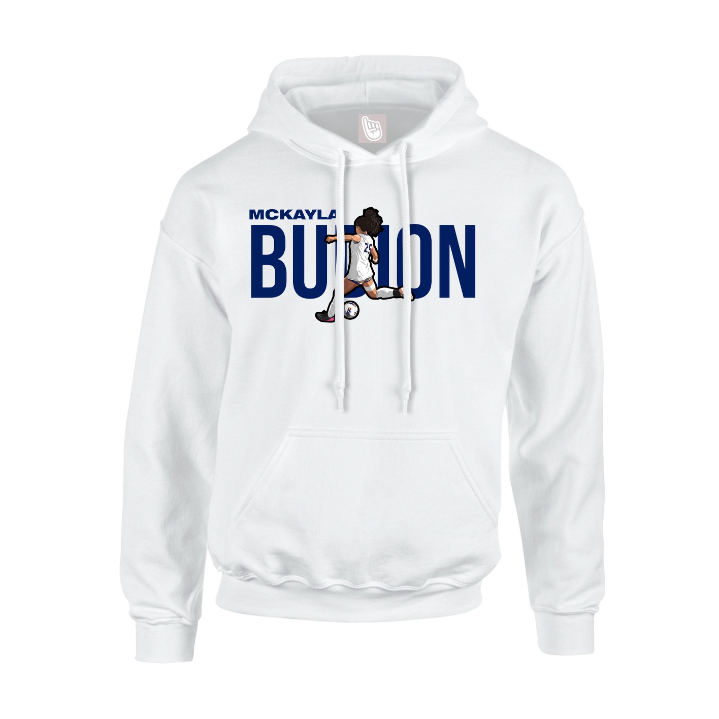 Hoodie — Player Name in White