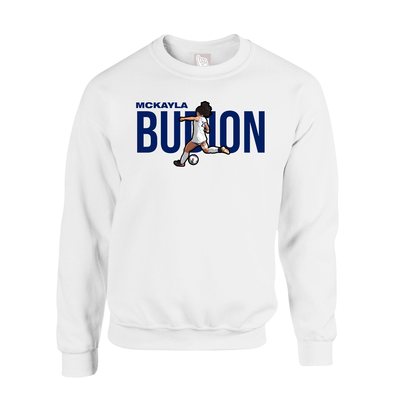 Fleece Crew — Player Name in White