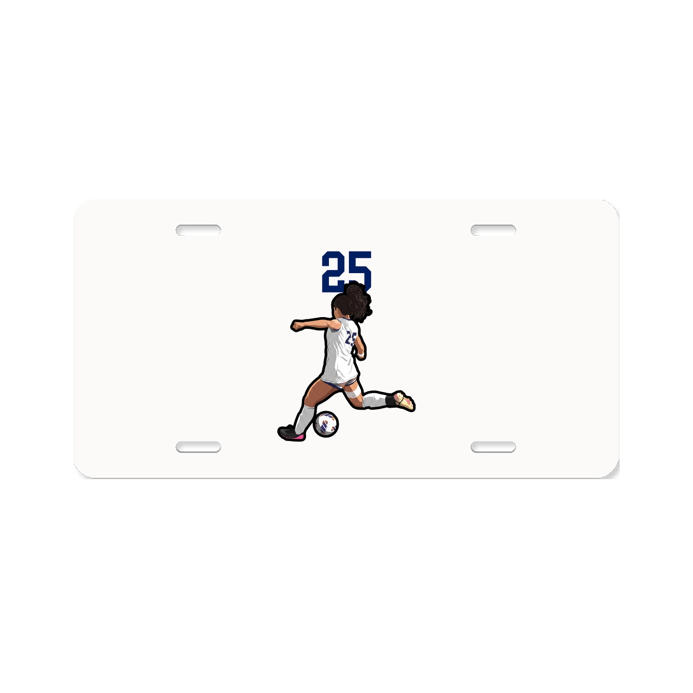 License Plate — Number Top in Classic