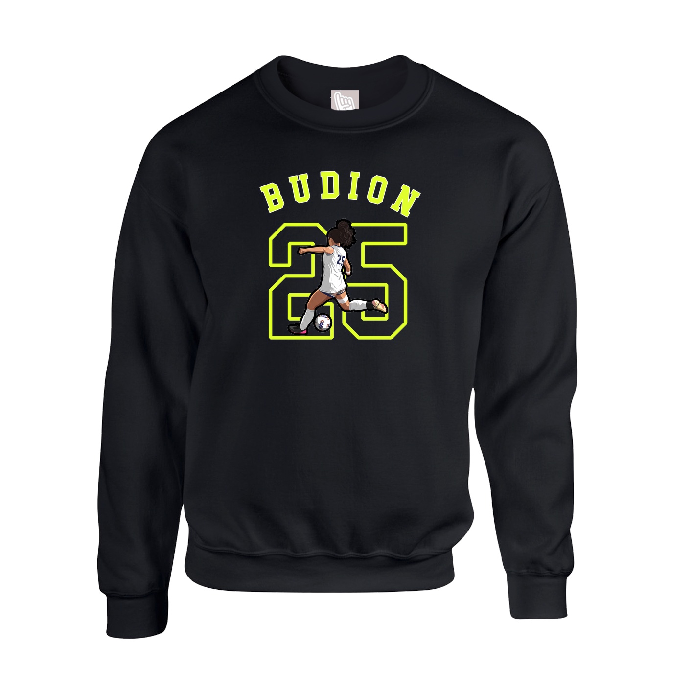 Fleece Crew — Shirsey Arch in Black