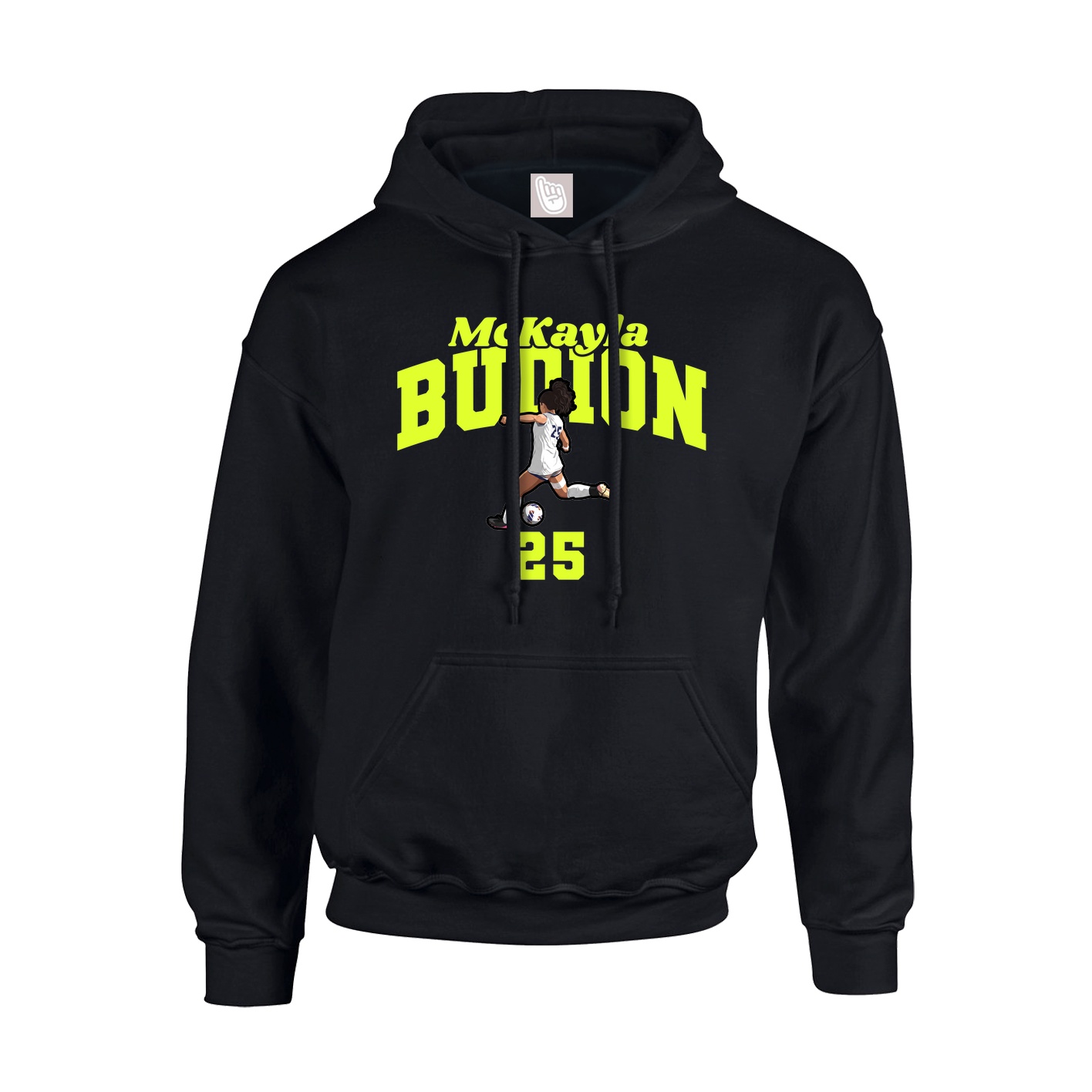 Youth Hoodie — Signature Arch in Black