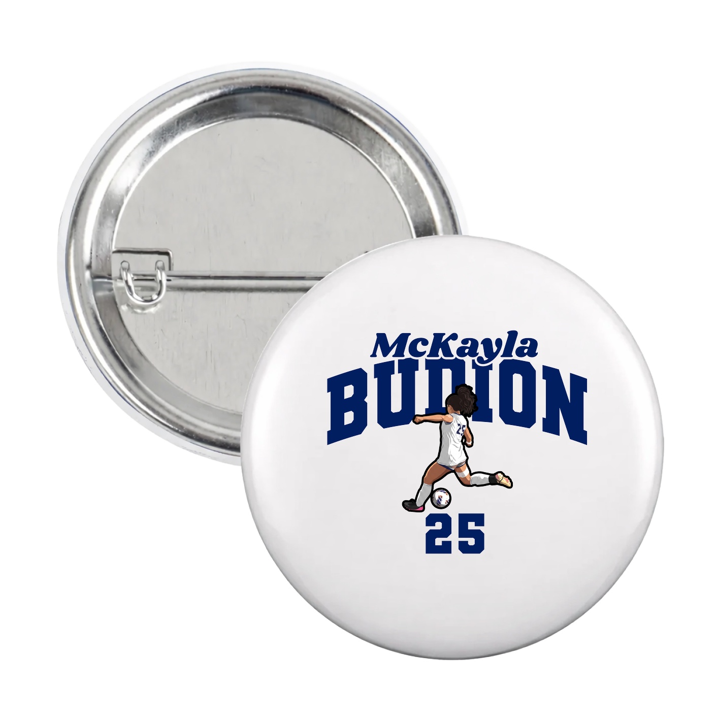 Game Day Button — Signature Arch in White