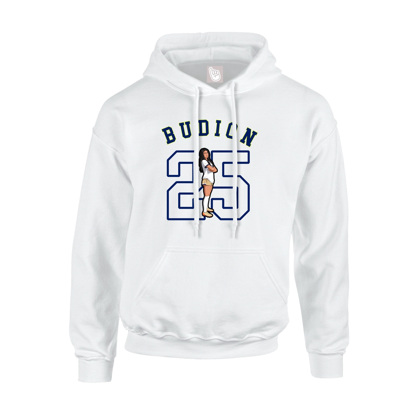 Youth Hoodie — Shirsey Arch in White