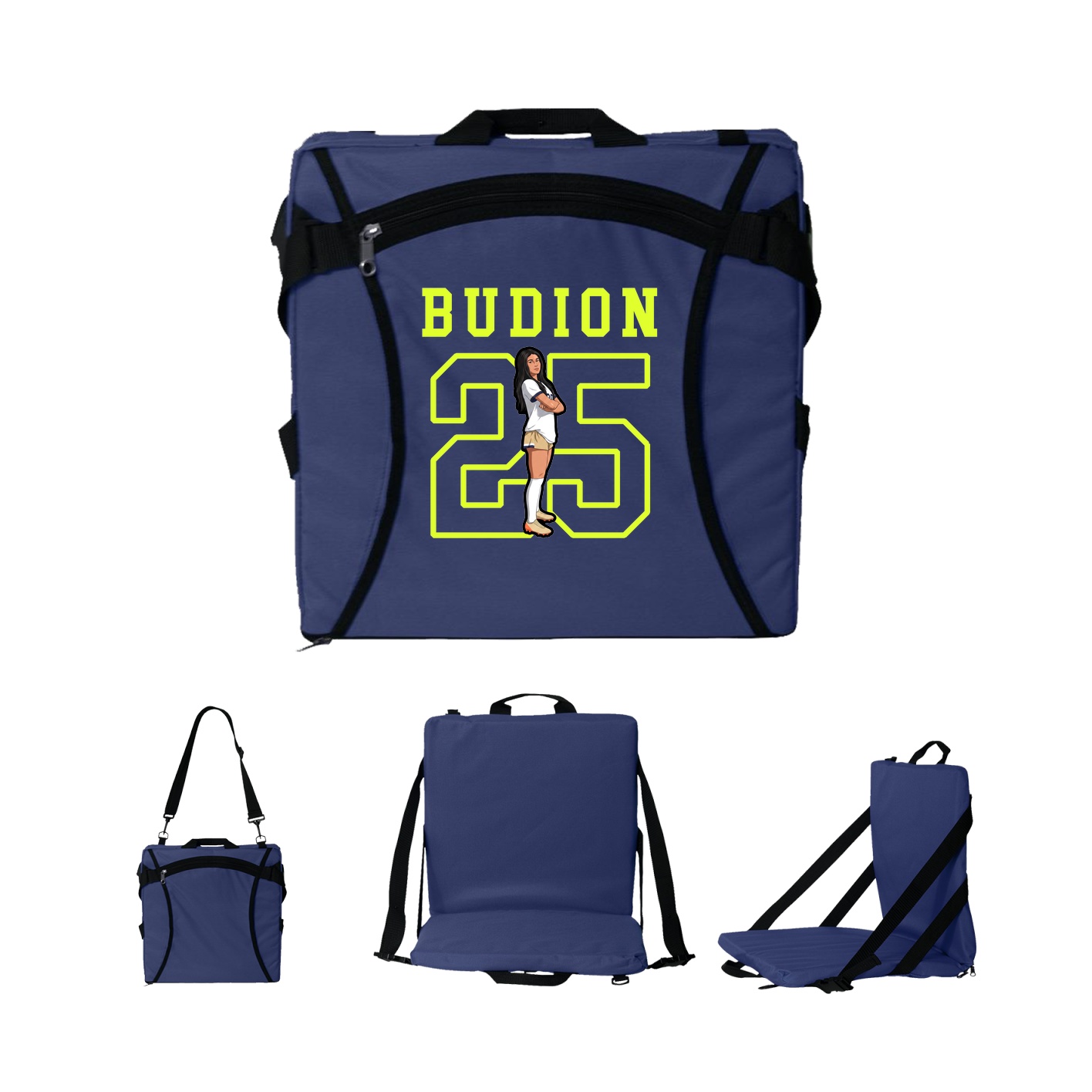 Folding Stadium Seat — Shirsey in Navy