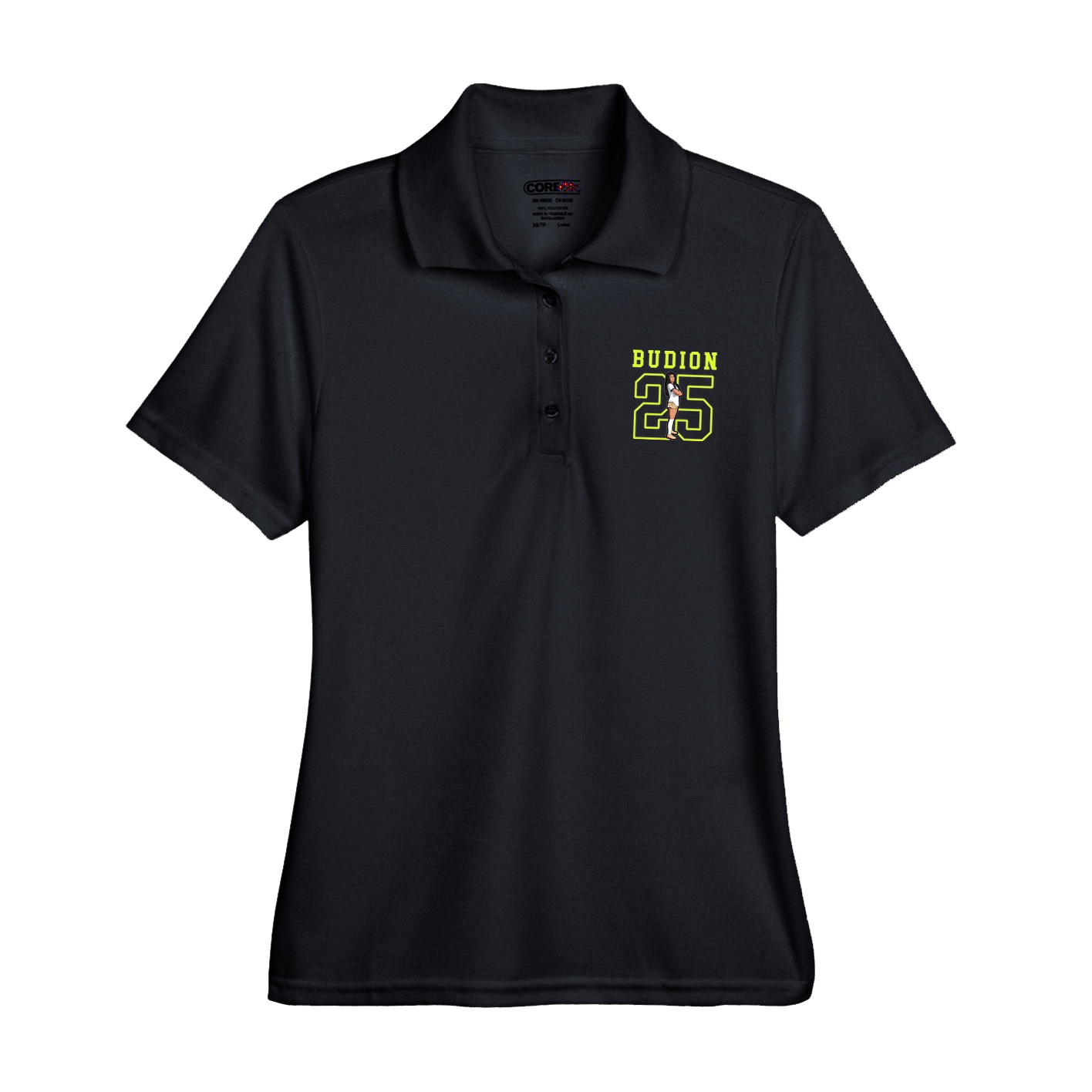 Womens Performance Polo — Shirsey in Black