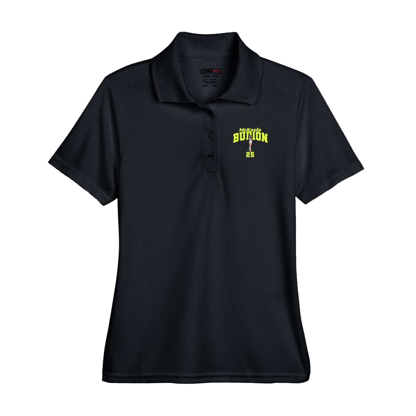 Performance Polo — Signature Arch in Black