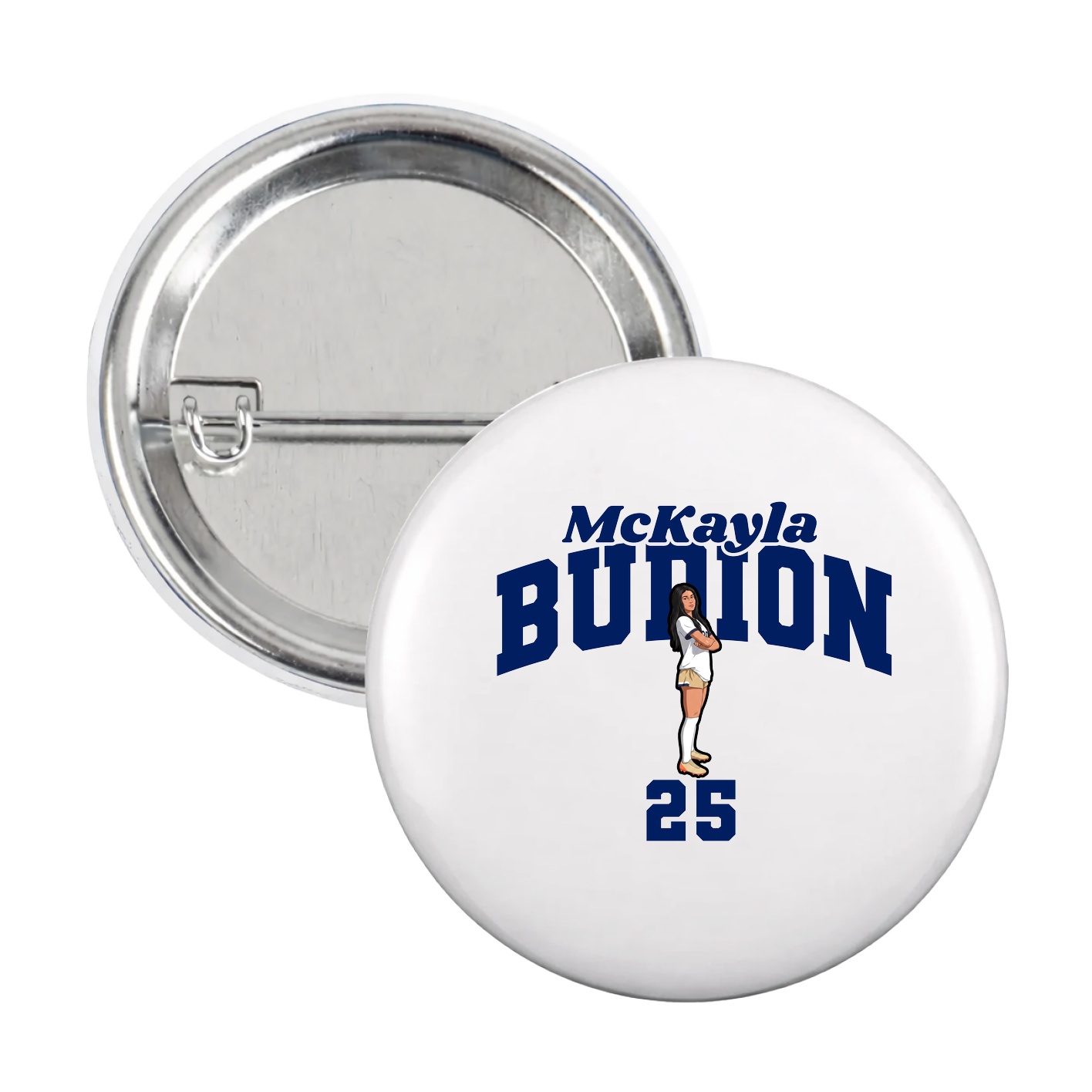 Game Day Button — Signature Arch in White