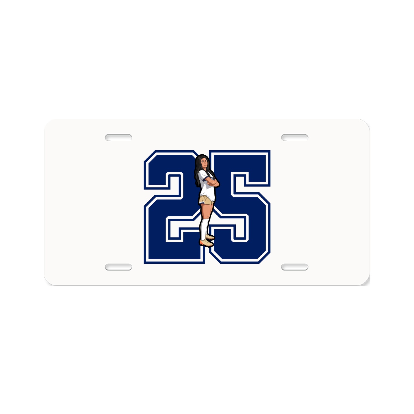 License Plate — Number in Classic
