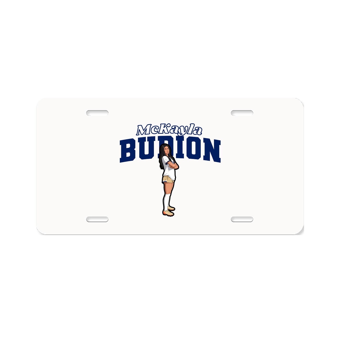 License Plate — Name Arch in Classic