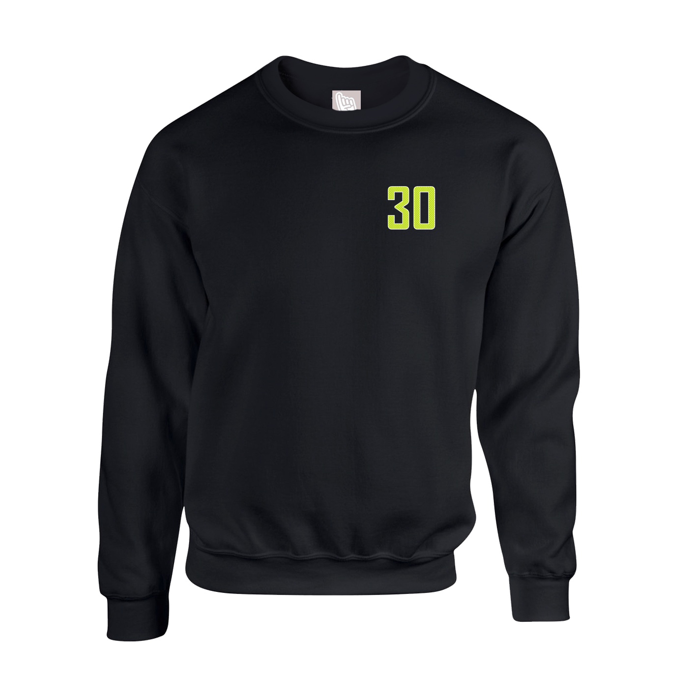 Fleece Crew — Front Shirsy in Black