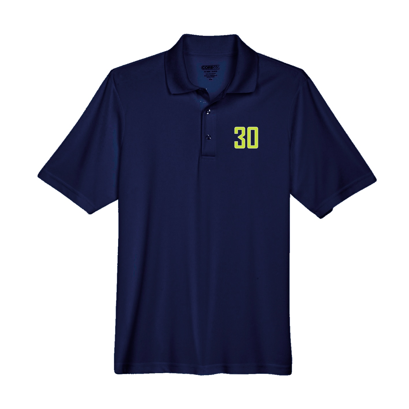 Performance Polo — Front Shirsy in Navy