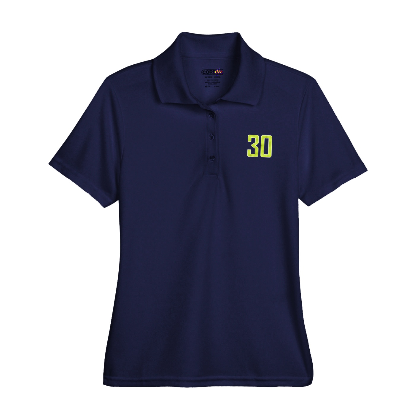 Womens Performance Polo — Front Shirsy in Navy