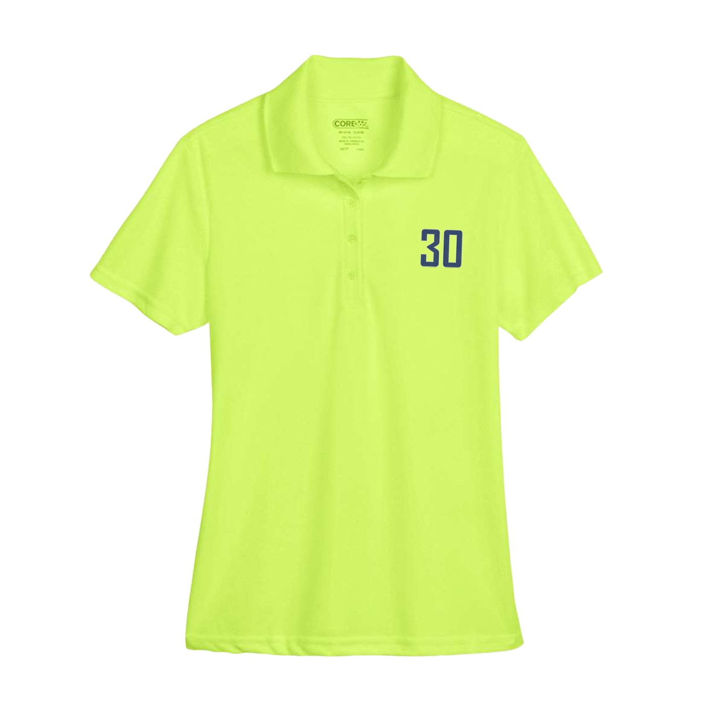 Womens Performance Polo — Front Shirsy in Yellow