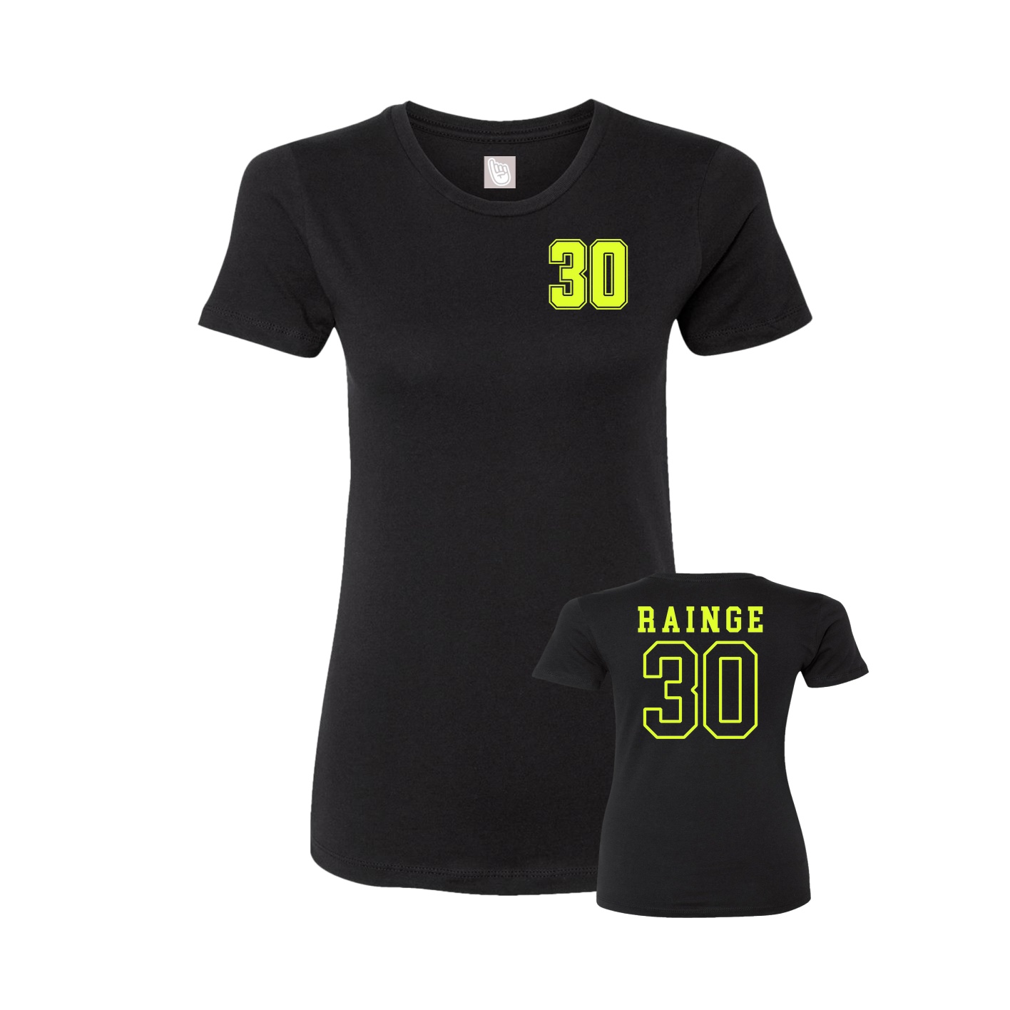 Womens Tee — Chest Back in Black