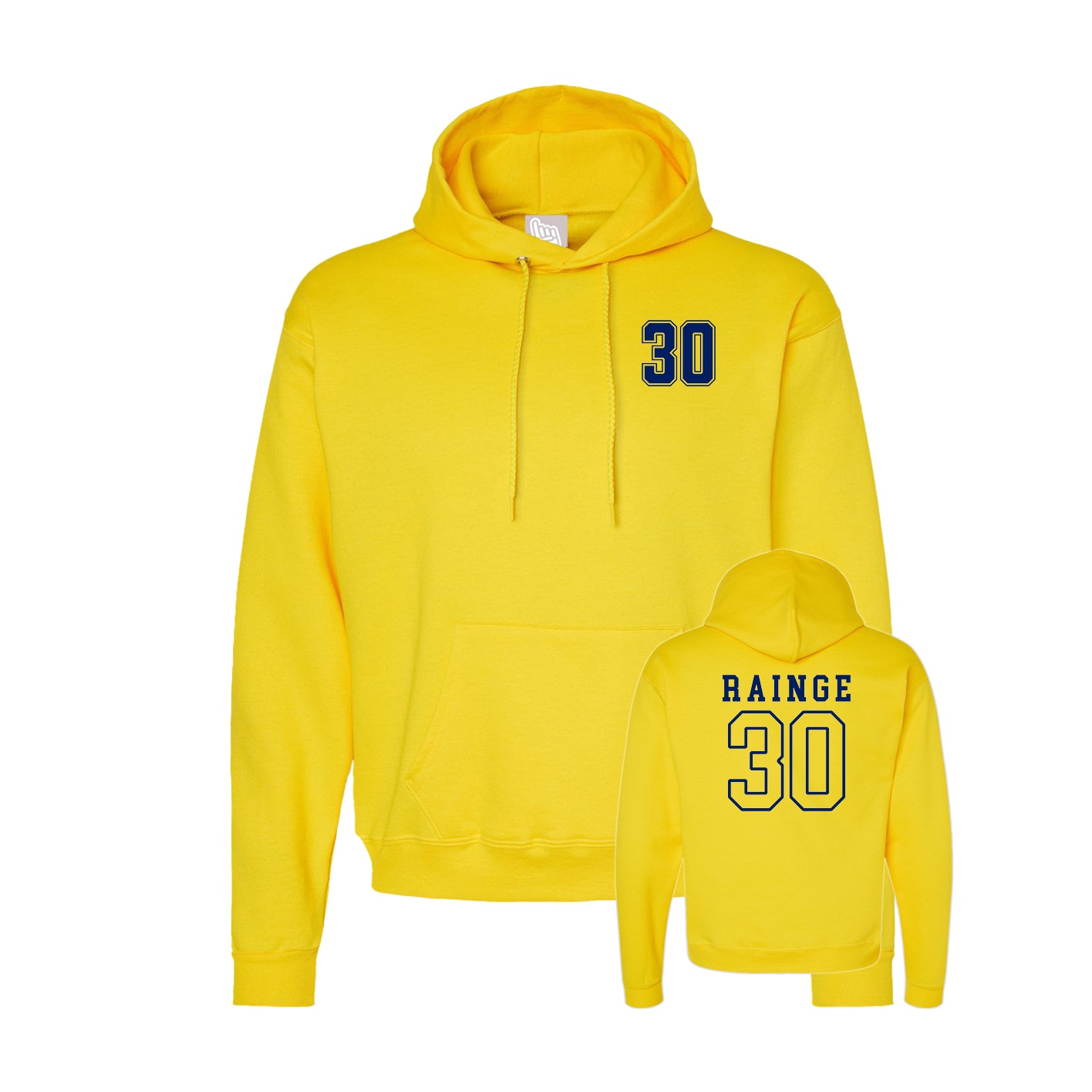 Hoodie — Chest Back in Yellow