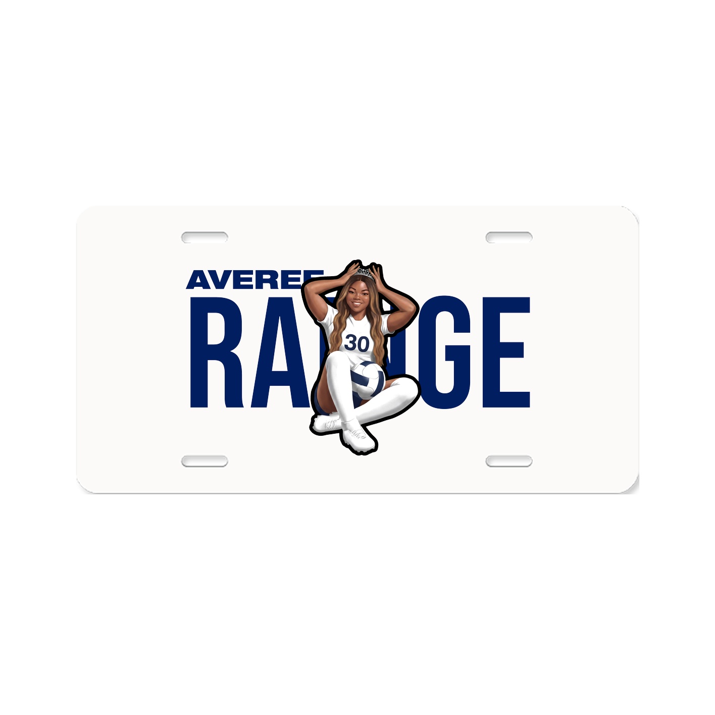 License Plate — Player Name in Classic