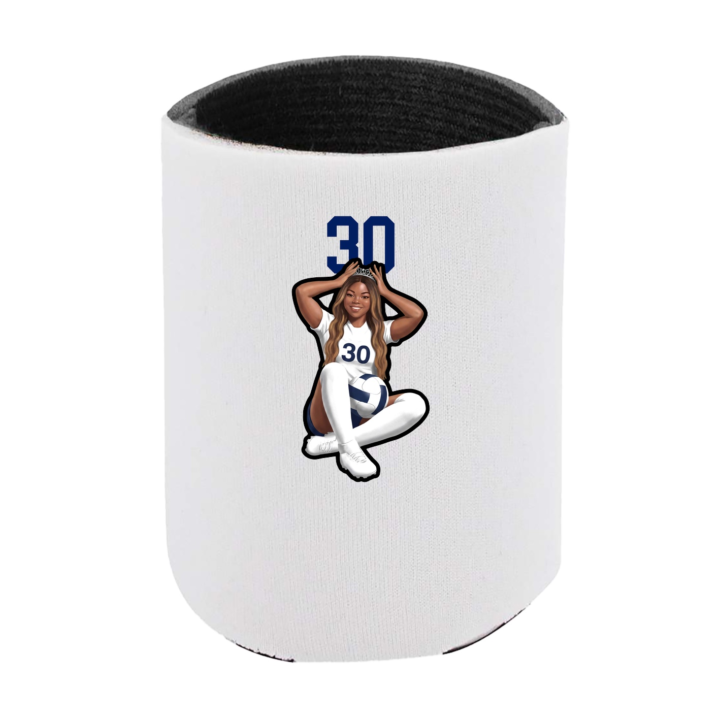 Can Holder — Number Top in White