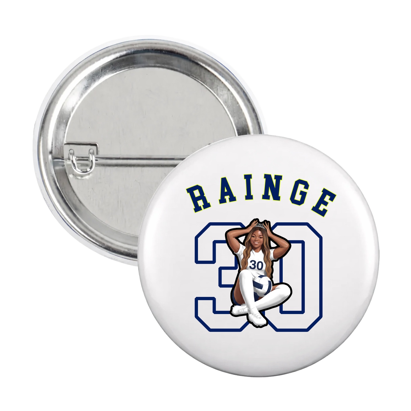 Game Day Button — Shirsey Arch in White